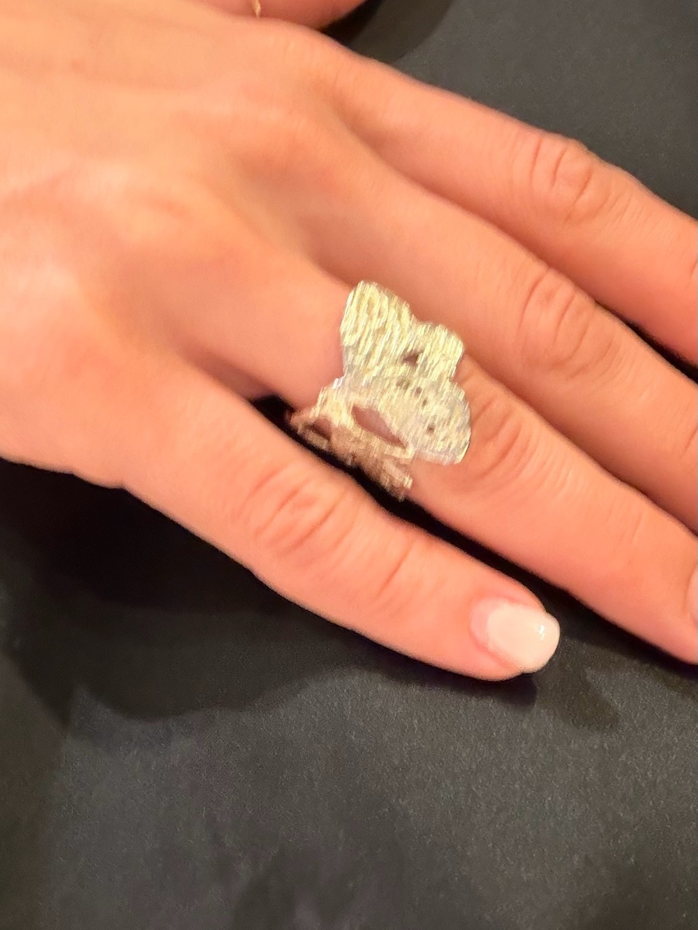 Silver Floral Statement Ring - Elegant Women’s Jewelry